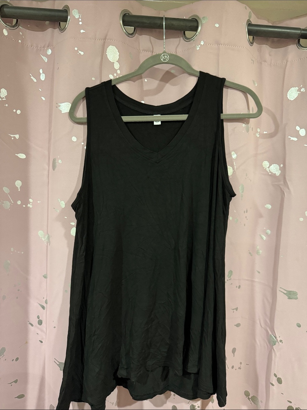 Classic Black V-Neck Women's Tank Top